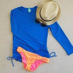 Women's small rash guard designer sunsets like new